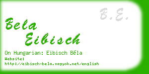 bela eibisch business card